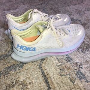 Hoka Women's Sneakers in White and Blue